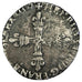 FRANCE, 1/8 Ecu, 1587, Paris, VF(20-25), Silver, Sombart #4664, 4.24