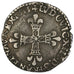 FRANCE, 1/4 Écu à la croix, 1/4 ECU, 1615, Nantes, KM #47.16, VF(30-35), Silver,