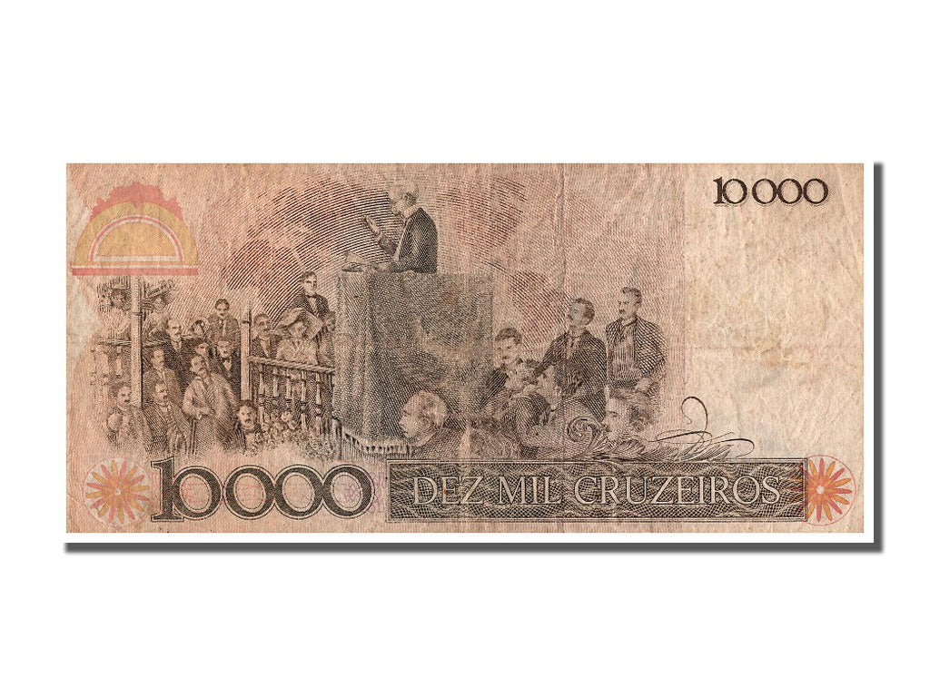 Brazil, 10,000 Cruzeiros, KM #203a, VF(30-35), A 3415000671 A