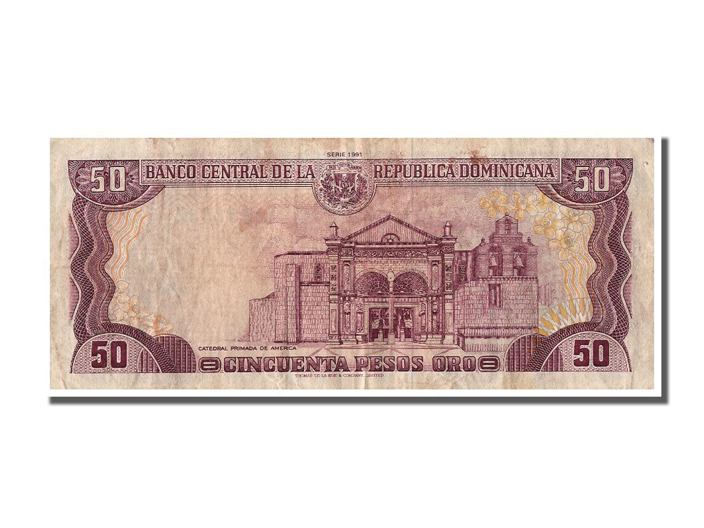 Repubblica domenicana, 50 Pesos Oro, 1991, MB+
