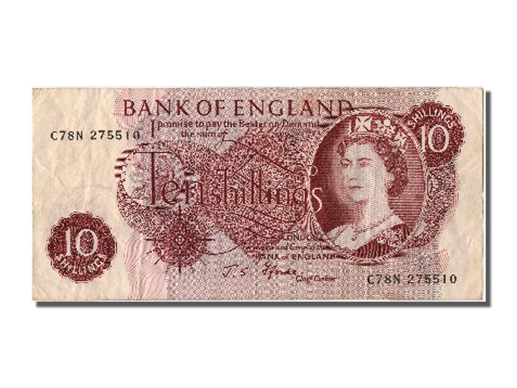Biljet, Groot Bretagne, 10 Shillings, TTB