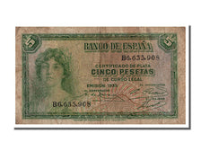Banknote, Spain, 5 Pesetas, 1935, VF(20-25)