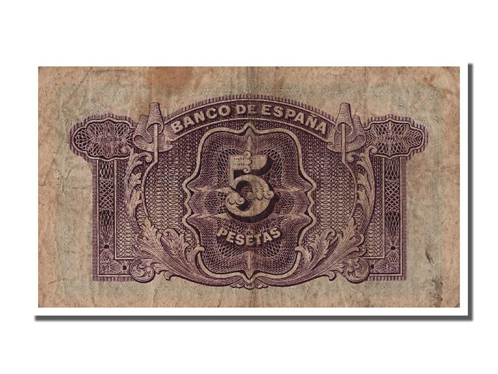 Banknote, Spain, 5 Pesetas, 1935, VF(20-25)