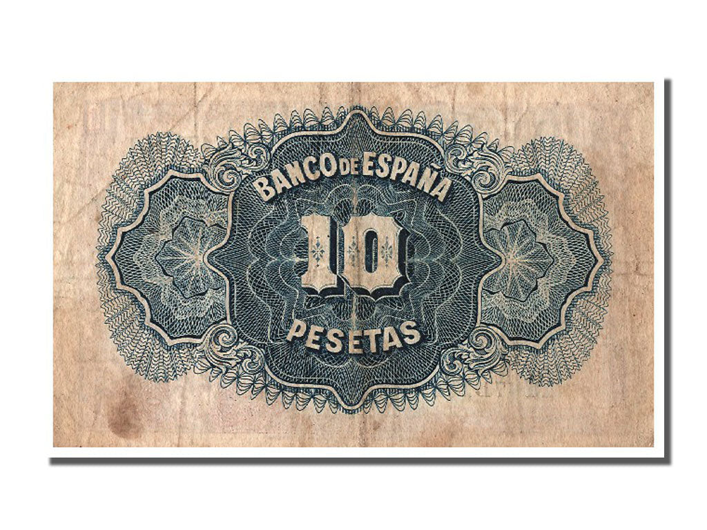 Banconote, Spagna, 10 Pesetas, 1935, MB