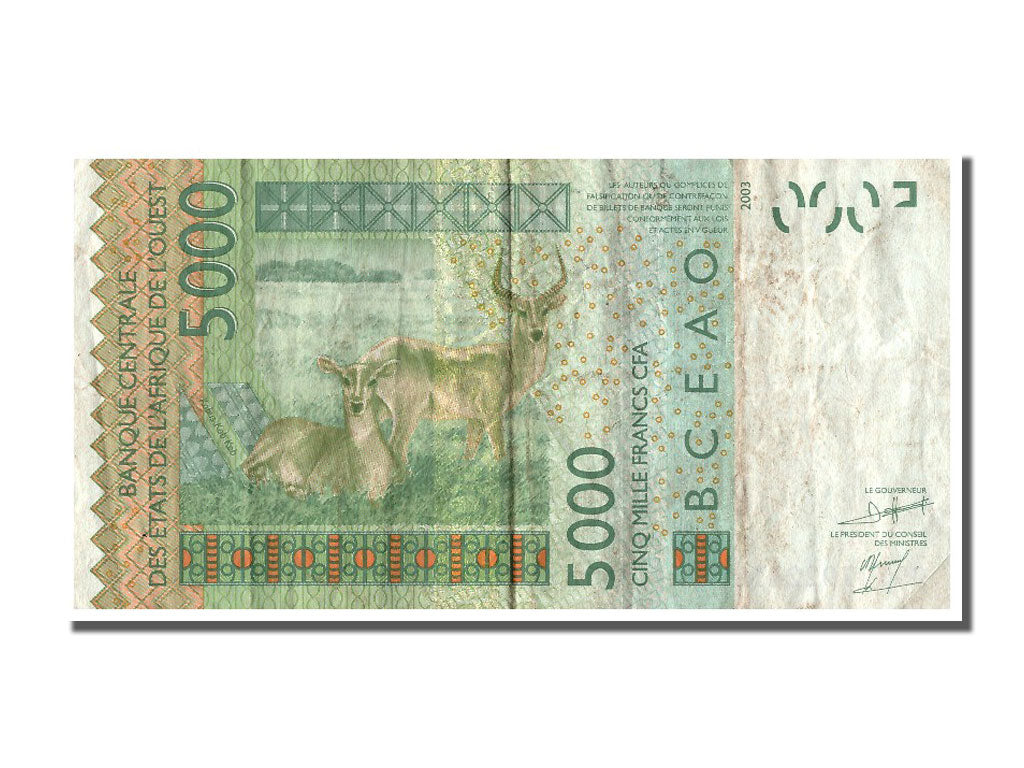 Togo, 5000 Francs, 2003, VF(30-35), 09797022410 T