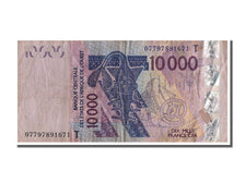 West African States, 10,000 Francs, 2003, KM #818Tb, VF(30-35), 07797891671 T