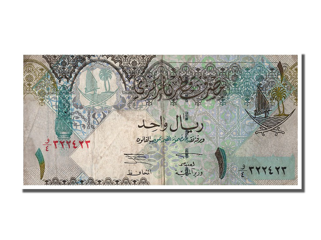 Qatar, 1 Riyal, KM #20, VF(30-35)
