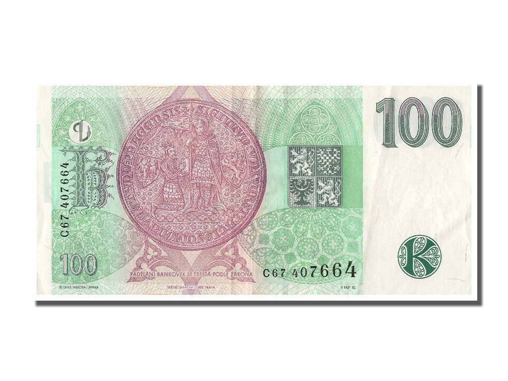 Billete, 100 Korun, 1997, República Checa, EBC