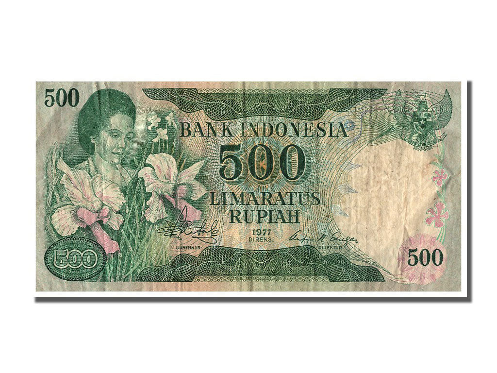 Billete, 500 Rupiah, 1977, Indonesia, BC+