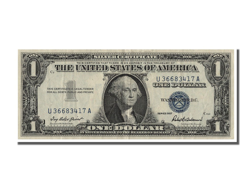 United States, 1 Dollar, 1957, AU(55-58), U36683417A