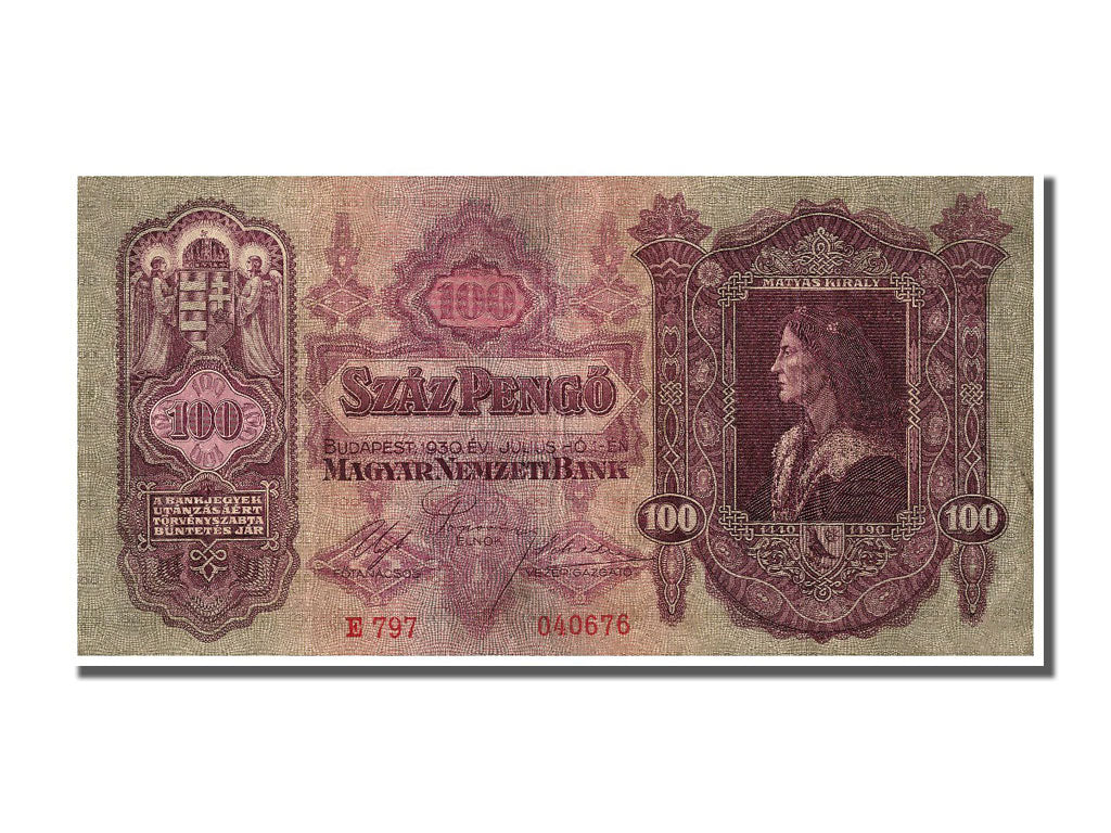 Banknote, Hungary, 100 Pengö, 1930, 1930-07-01, EF(40-45)