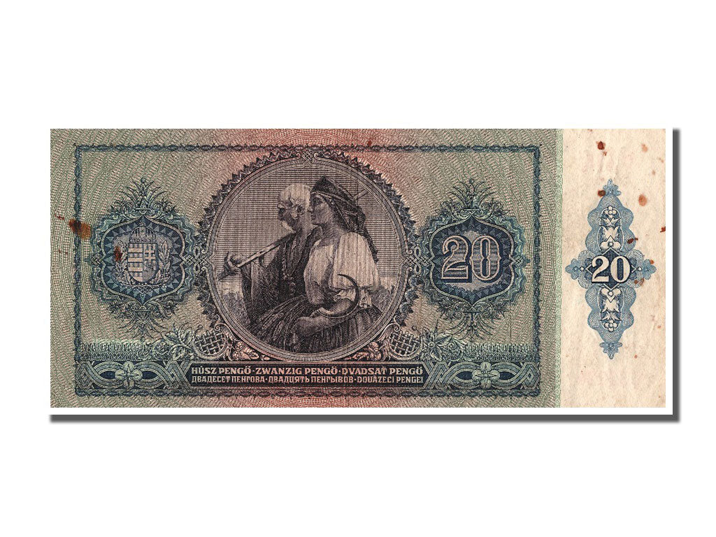 Billet, Hongrie, 20 Pengö, 1941, 1941-01-15, TB+
