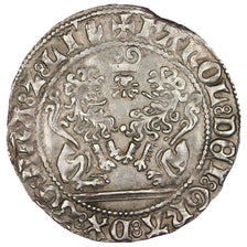 Belgium, Double Briquet, 1475, Anvers, AU(50-53), Silver, Boudeau #2408, 3.02