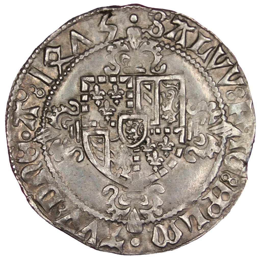 Belgium, Double Briquet, 1475, Anvers, AU(50-53), Silver, Boudeau #2408, 3.02