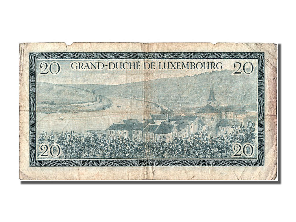 Luxembourg, 20 Francs, KM #49a, F(12-15), E724696