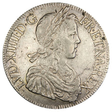 Moneta, Francia, Louis XIV, Écu à la mèche longue, Ecu, 1648, Paris, BB+