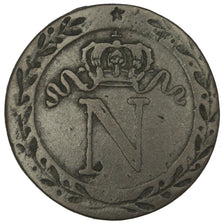 FRANCE, Napoléon I, 10 Centimes, 1808, Paris, KM #676.1, VF(20-25), Billon, G...