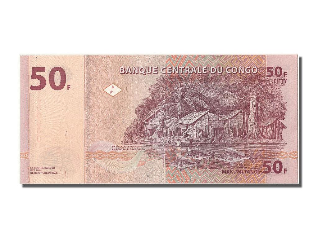 Banknote, Congo Democratic Republic, 50 Francs, 2007, 2007-07-31, UNC(65-70)