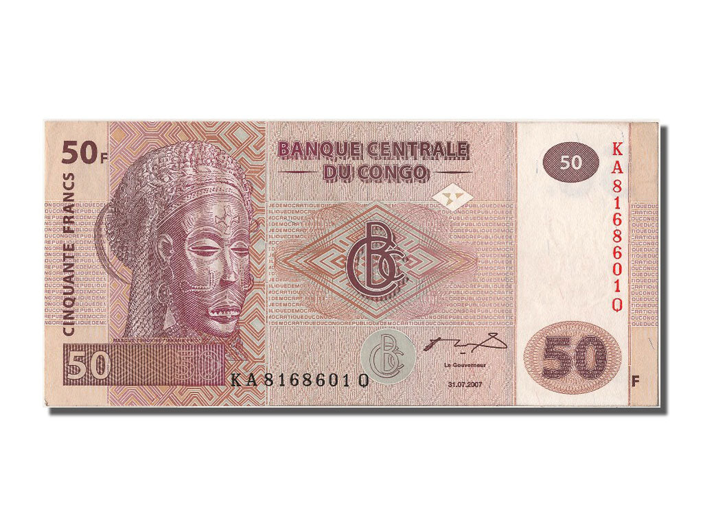 Banknote, Congo Democratic Republic, 50 Francs, 2007, 2007-07-31, UNC(65-70)