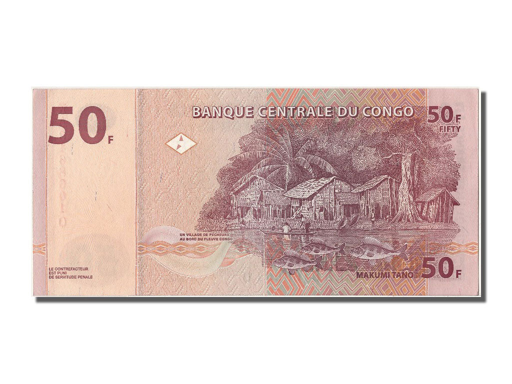 Banknote, Congo Democratic Republic, 50 Francs, 2007, 2007-07-31, UNC(65-70)