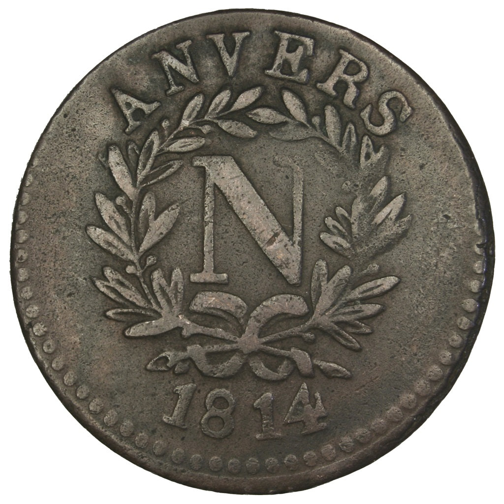 Premier Empire, Siège d'Anvers, 5 Centimes Napoléon Ier