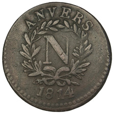Premier Empire, Siège d'Anvers, 5 Centimes Napoléon Ier