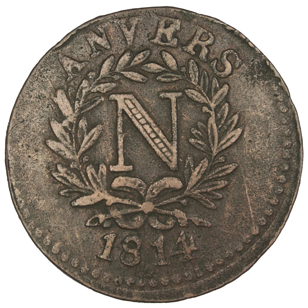 Premier Empire, Siège d'Anvers, 5 Centimes Napoléon Ier