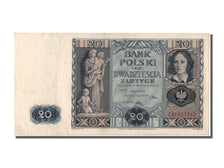 Poland, 20 Zlotych, 1936, KM #77, 1936-11-11, AU(55-58), CB1027313