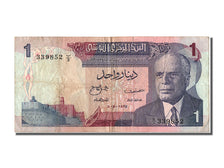 Tunisia, 1 Dinar, 1972, KM #67a, 1972-08-03, EF(40-45), B/3 339852