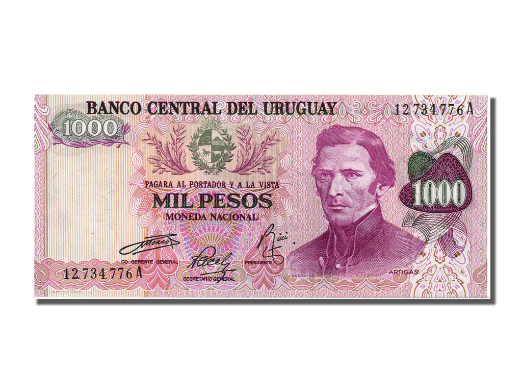 Uruguay, 1000 Pesos, KM #52, UNC(65-70), 12734776A