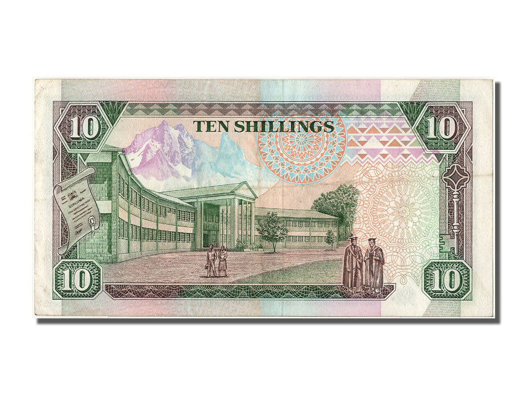 Banknote, Kenya, 10 Shillings, 1992, 1992-01-02, AU(50-53)