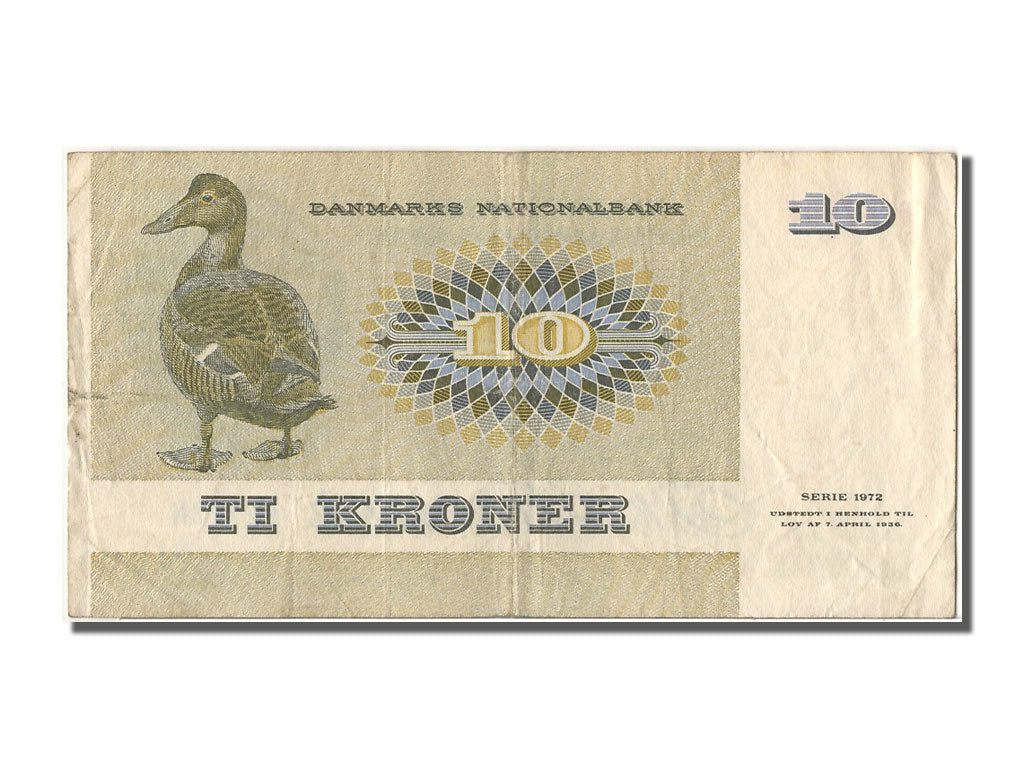 Denmark, 10 Kroner, 1972, KM #48g, EF(40-45), B2773N