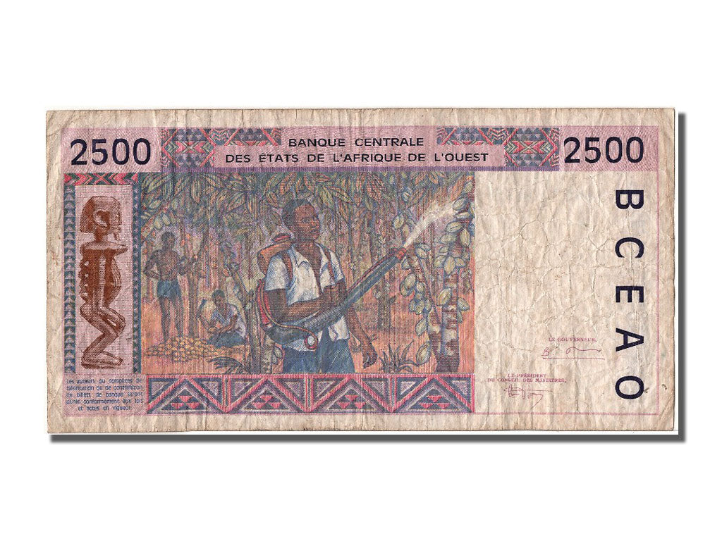 Western Africa, 2500 Francs, 1994, VF(20-25), A 9405340435