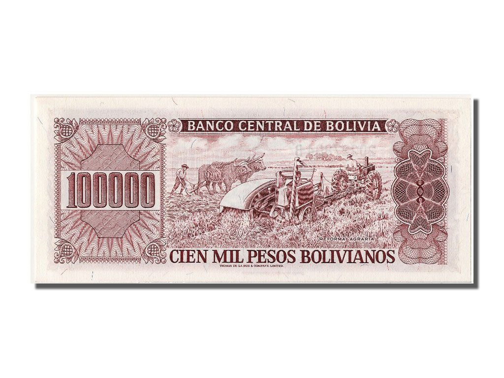 Banknote, Bolivia, 100,000 Pesos Bolivianos, 1984, 1984-06-05, UNC(65-70)