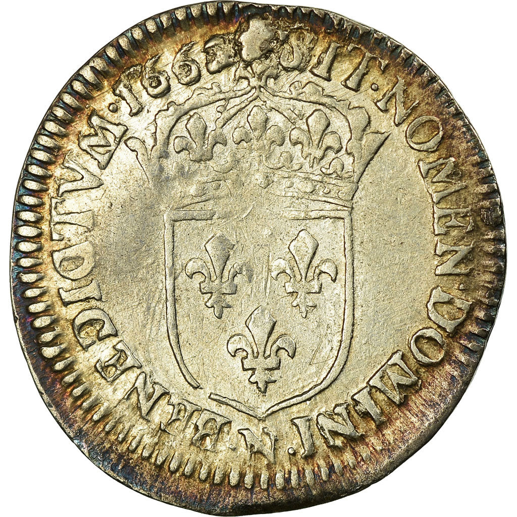 Monnaie, France, Louis XIV, 1/12 Écu au buste juvénile, 1/12 ECU, 10 Sols