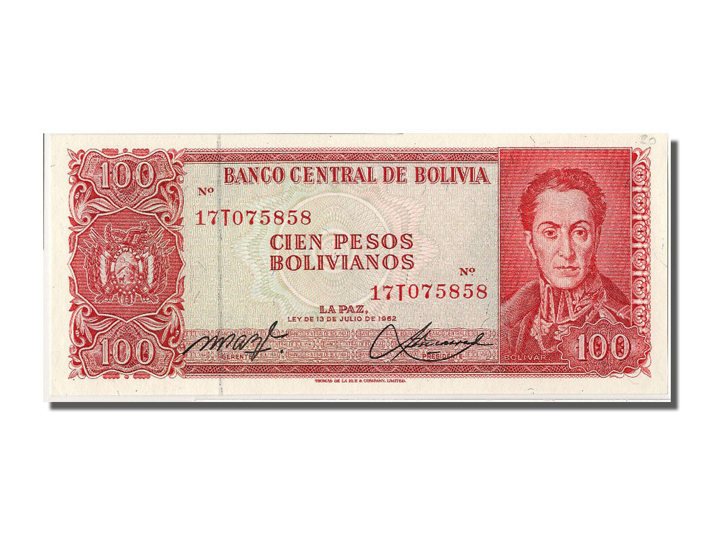Bolivia, 100 Pesos Bolivianos, KM #164A, UNC(65-70), 17T075858