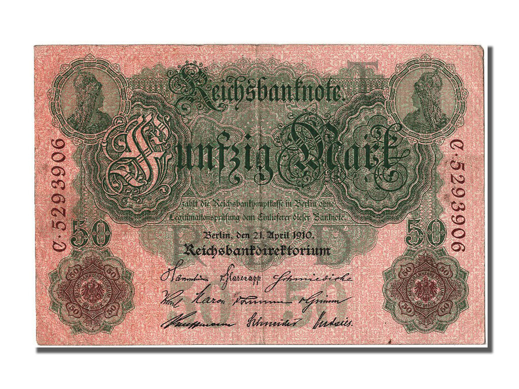 Banknote, Germany, 50 Mark, 1910, 1910-04-21, EF(40-45)