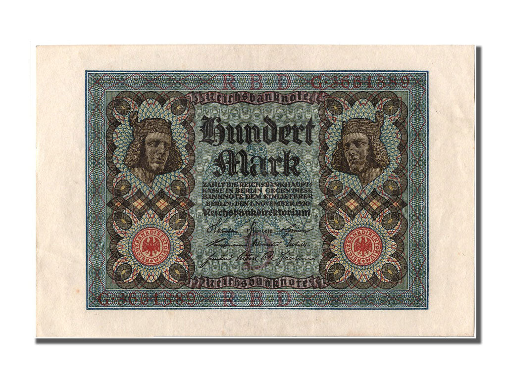 Geldschein, Deutschland, 100 Mark, 1920, 1920-11-01, VZ+