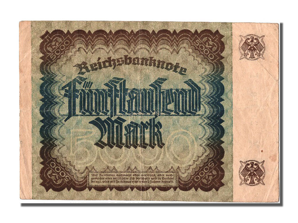 Geldschein, Deutschland, 5000 Mark, 1922, 1922-12-02, SS