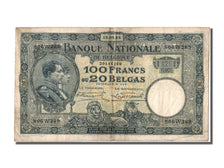 Geldschein, Belgien, 100 Francs-20 Belgas, 1928, 1928-08-18, S+