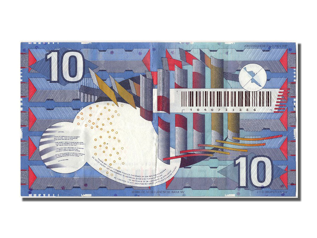 Netherlands, 10 Gulden, 1997, KM #99, 1997-07-01, AU(55-58), 1040733886