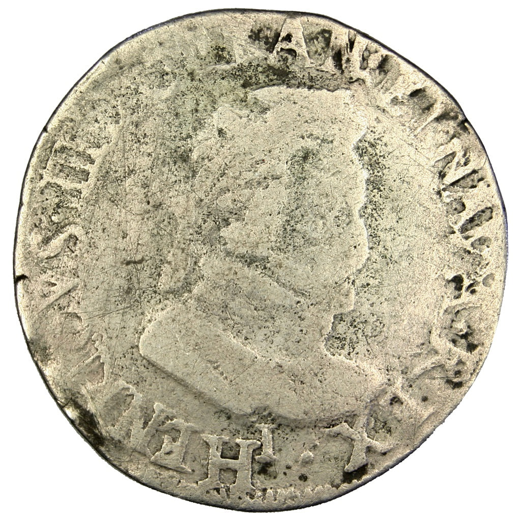 FRANCE, Demi Franc, 1601, Limoges, F(12-15), Silver, Sombart #4774, 6.73