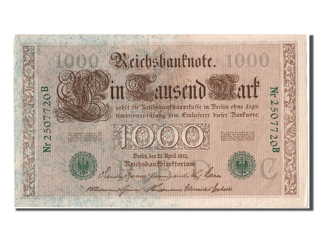 Germany, 1000 Mark, 1910, KM #45b, 1910-04-21, UNC(63), 2507720B