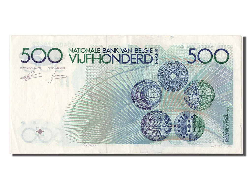 Belgium, 500 Francs, KM #143a, AU(55-58), 40406278272
