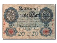 Billete, 20 Mark, 1906, Alemania, 1906-03-10, BC+