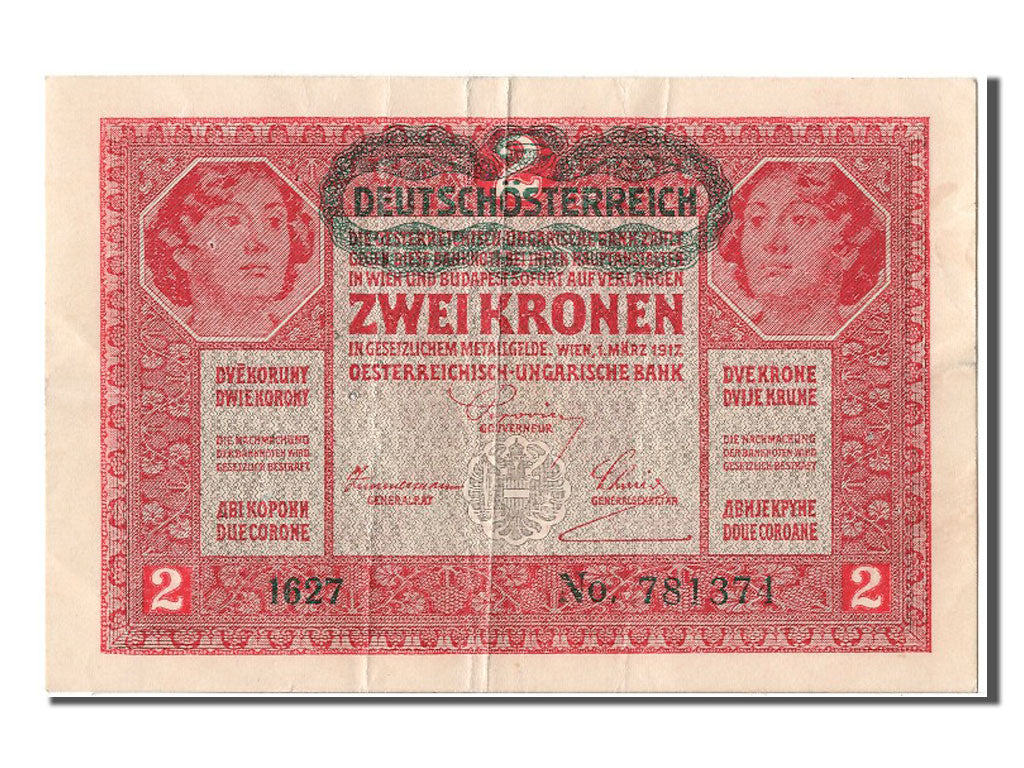 Banknote, Austria, 2 Kronen, 1917, 1917-03-01, EF(40-45)