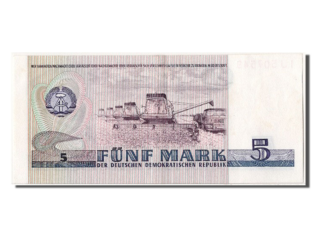 Germany - Democratic Republic, 5 Mark, 1975, KM #27a, UNC(63), IJ 507549