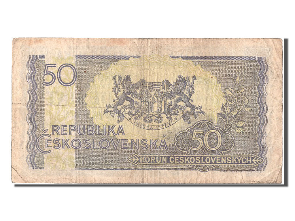 Czechoslovakia, 50 Korun, KM #62a, VF(30-35), MP401378