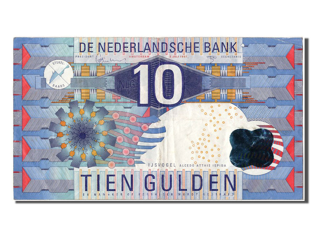 Netherlands, 10 Gulden, 1997, KM #99, 1997-07-01, EF(40-45), 1011266916