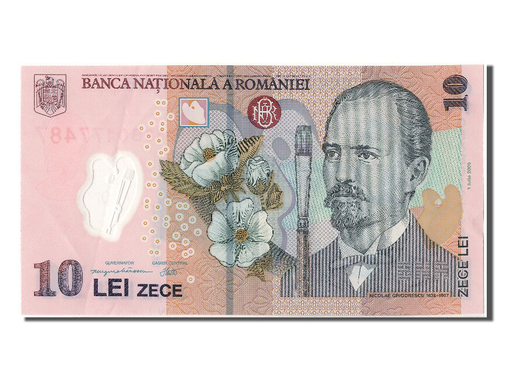 Romania, 10 Lei, 2005, KM #119a, 2005-07-01, UNC(60-62), 058B0177487